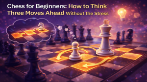 Chess for Beginners: How to Think Three Moves Ahead Without the Stress