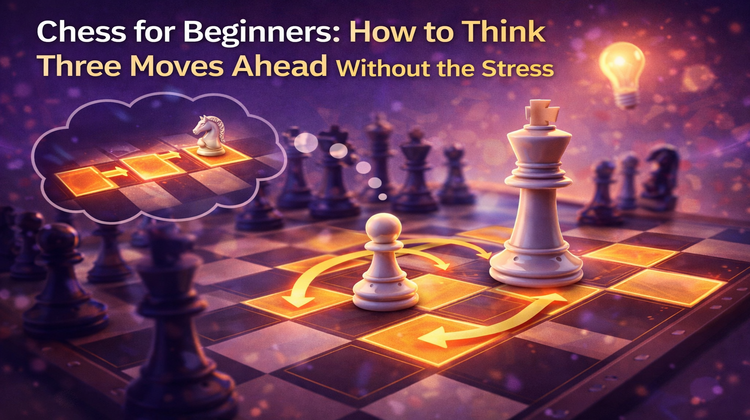 Chess for Beginners: How to Think Three Moves Ahead Without the Stress