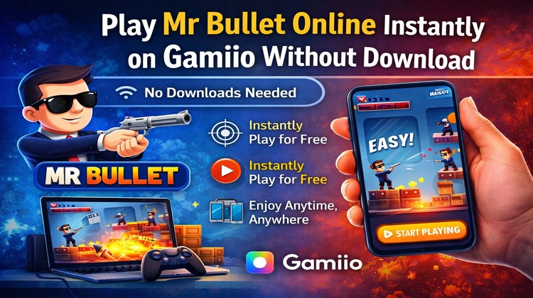 Play Mr.Bullet Online Instantly on Gamiio Without Download